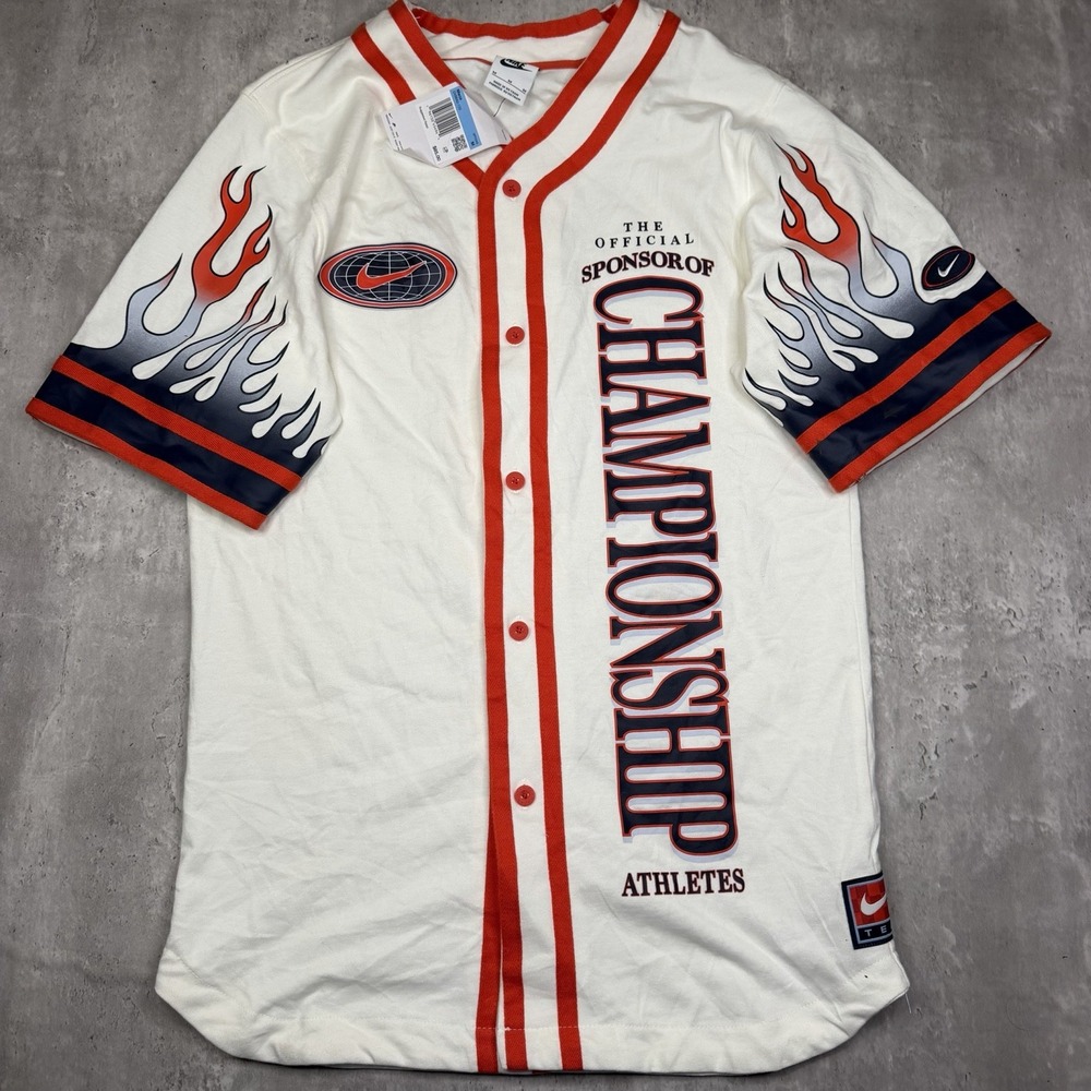 Nike Americana Championship Baseball Jersey White Mens Size M DV9642-133 NWT